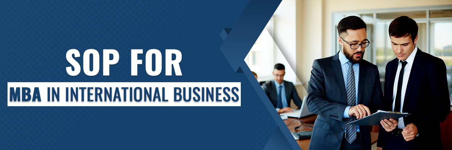 SOP for MBA in International Business Banner
