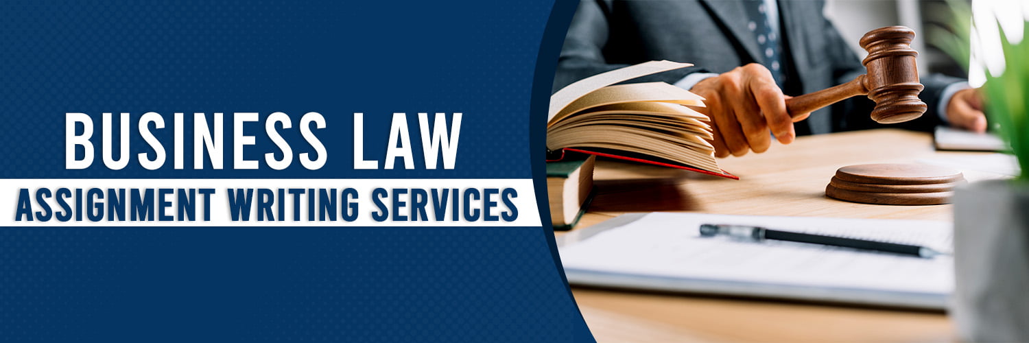 Business Law Assignment Writing Services Banner